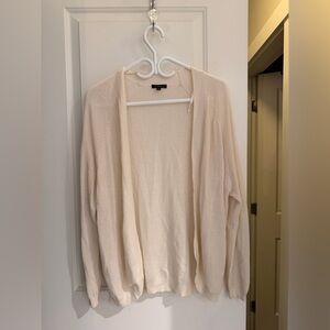 Dynamite Open-Front Lightweight Knit Cardigan - Cream